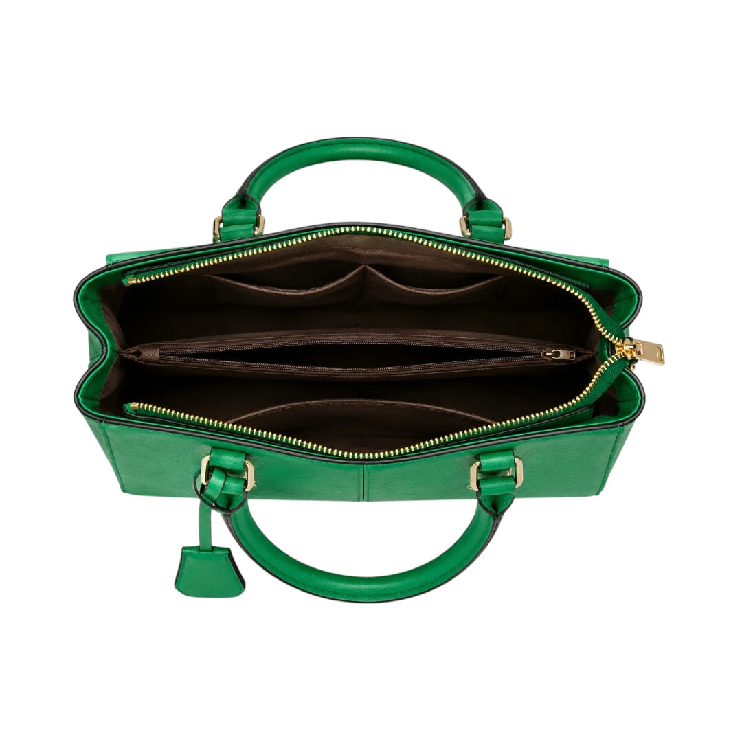 Cison Premium Green Leather Handbag for Women